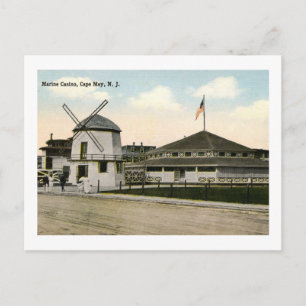 Carte Postale Casino, Cape May, New Jersey Vintage