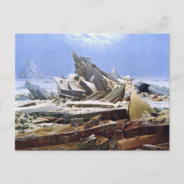Carte Postale CASPAR DAVID FRIEDRICH - La mer de glace 1824 (Devant)