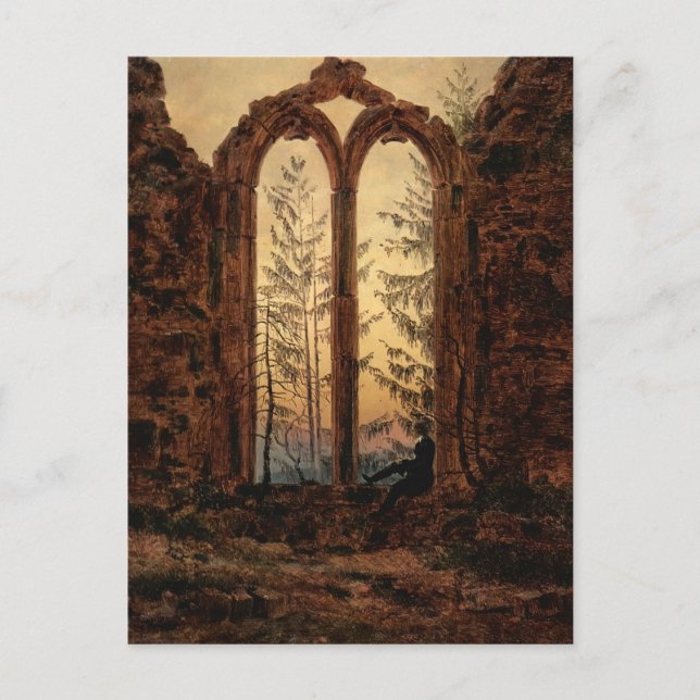 Carte Postale Caspar David Friedrich : Le rêveur (Devant)