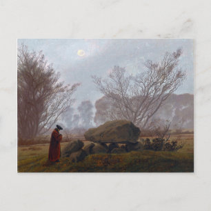 Carte Postale Caspar David Friedrich Une promenade à Dusk
