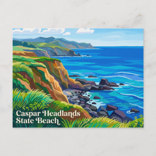 Carte Postale Caspar Headlands State Beach Californie