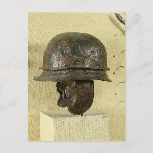 Carte Postale Casque avec garde-joue, d'Alesia, Tene III (Devant)