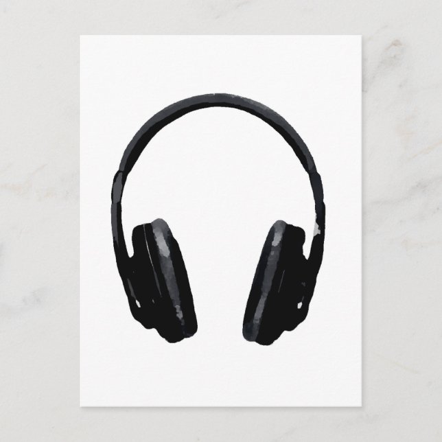 Carte Postale Casque Pop Art (Devant)