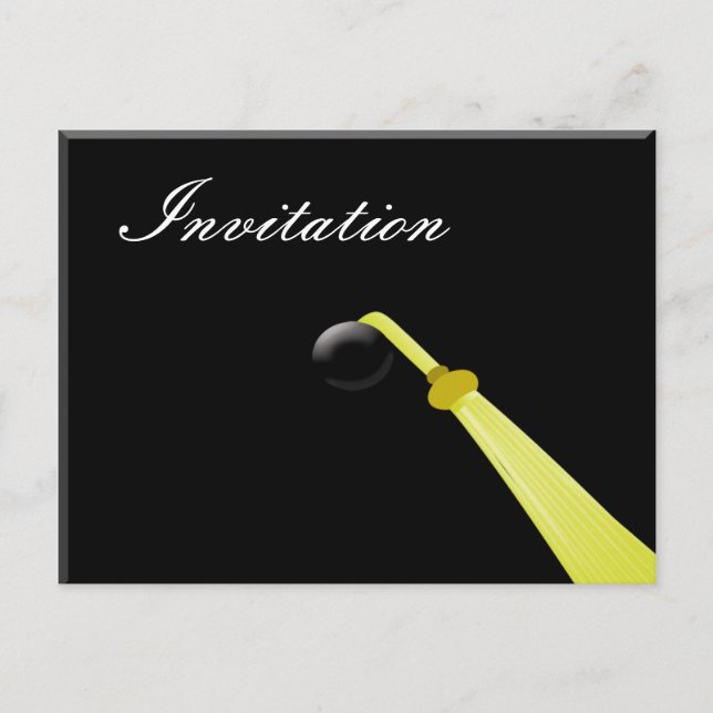 Carte Postale Casquette diplômé, Fête de diplôme Invitation (Devant)