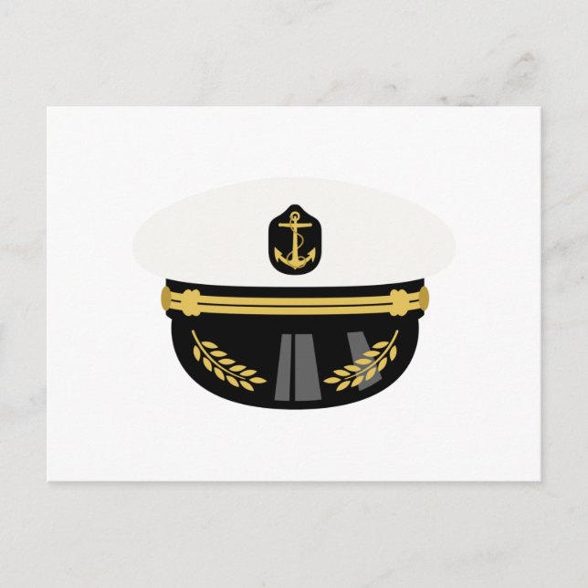 Carte Postale Casquette du capitaine de mer (Devant)