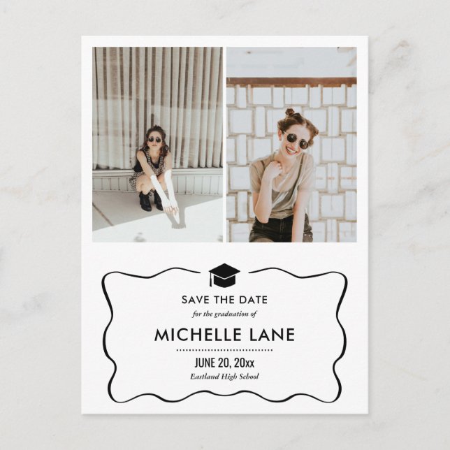 Carte Postale Casquette Moderne Sauvons La Date Deux Photo (Devant)