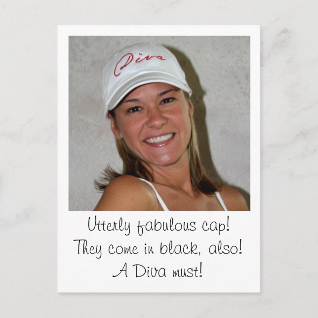 Carte Postale CASQUETTES DIVA à www.zazzle.com/LadyDenise   - (Devant)