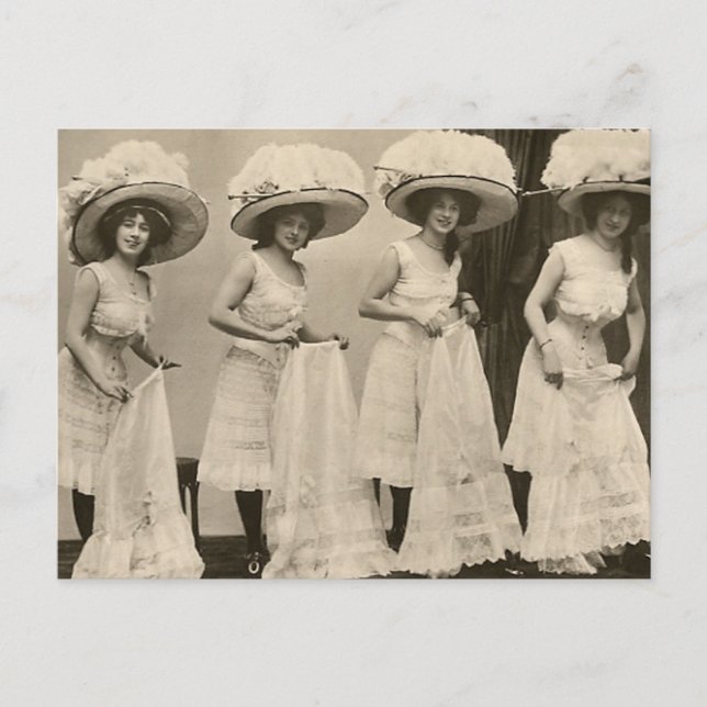 Carte Postale Casquettes et pétticoates (Devant)