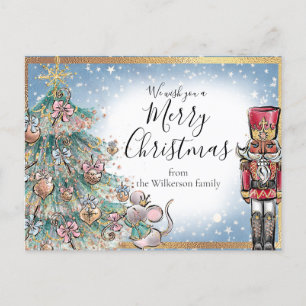 Carte Postale Casse-Noisette Nom personnalisé Joyeux Noël