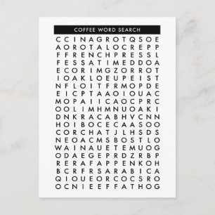 Carte Postale casse-tête de recherche
