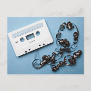 Carte Postale Cassette avec bande tangée