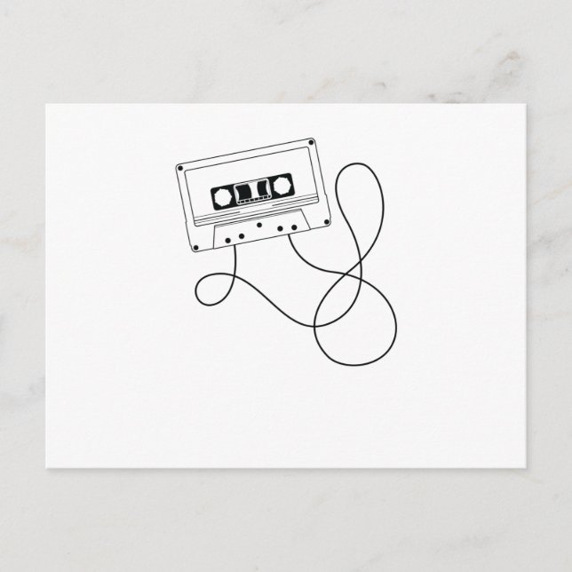 Carte Postale Cassette avec une salade à bande (Devant)