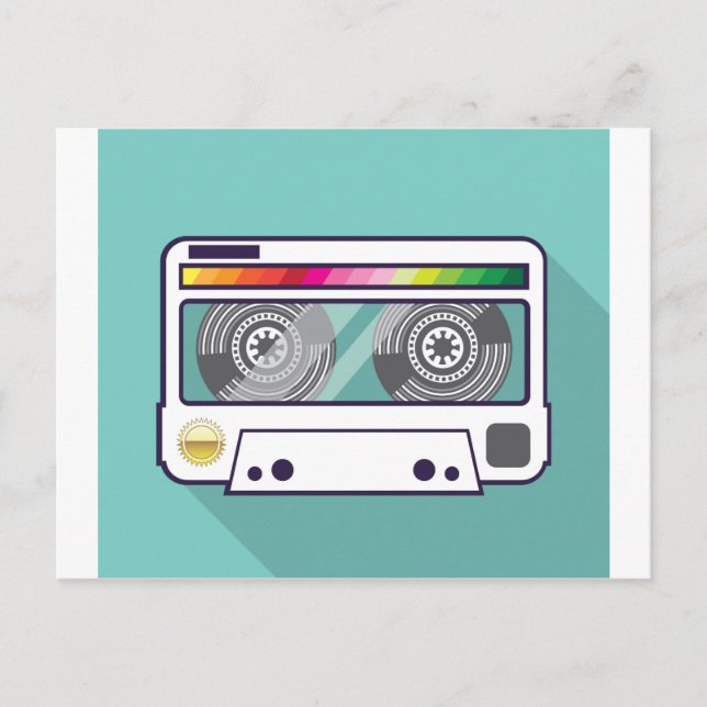 Carte Postale Cassette vintage (Devant)