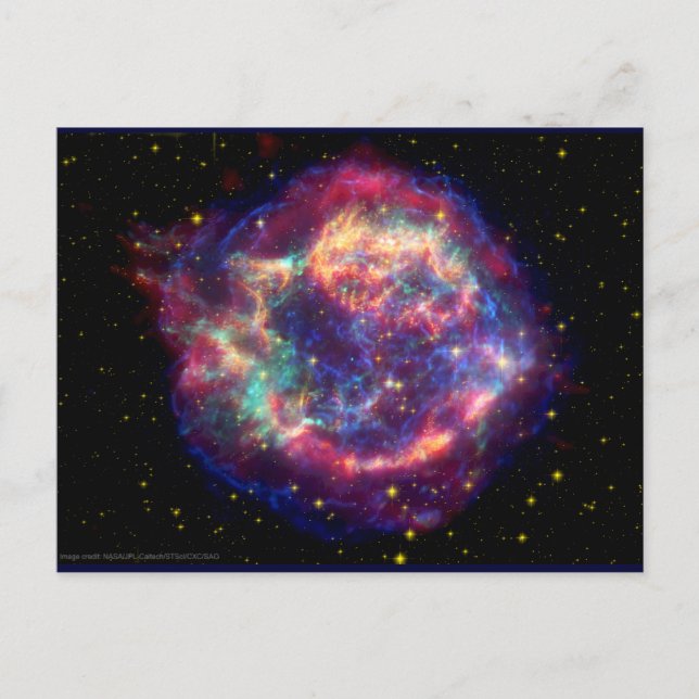 Carte Postale Cassiopée A Supernova ... La mort devient elle (Devant)