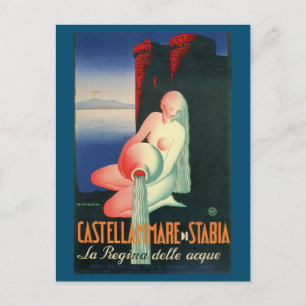 Carte Postale Castellammare di Stabia Naples vintage