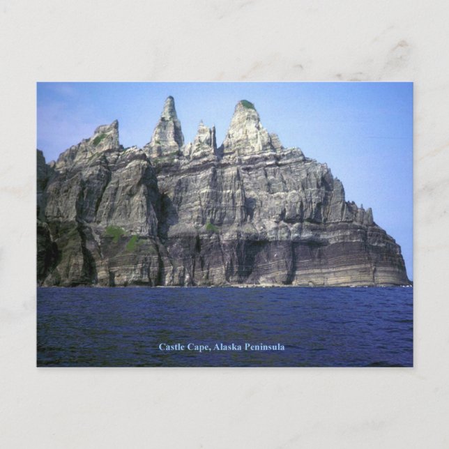Carte Postale Castle Cape sur la péninsule de l'Alaska (Devant)