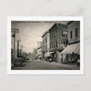 Carte Postale Castleton Ave., Staten Island, New York Vintage