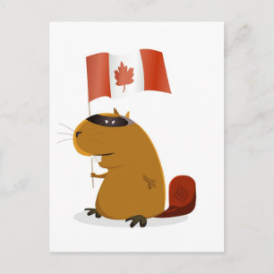 Carte Postale Castor de la fête du Canada