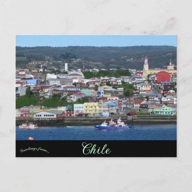 Carte Postale Castro Chili (Devant)