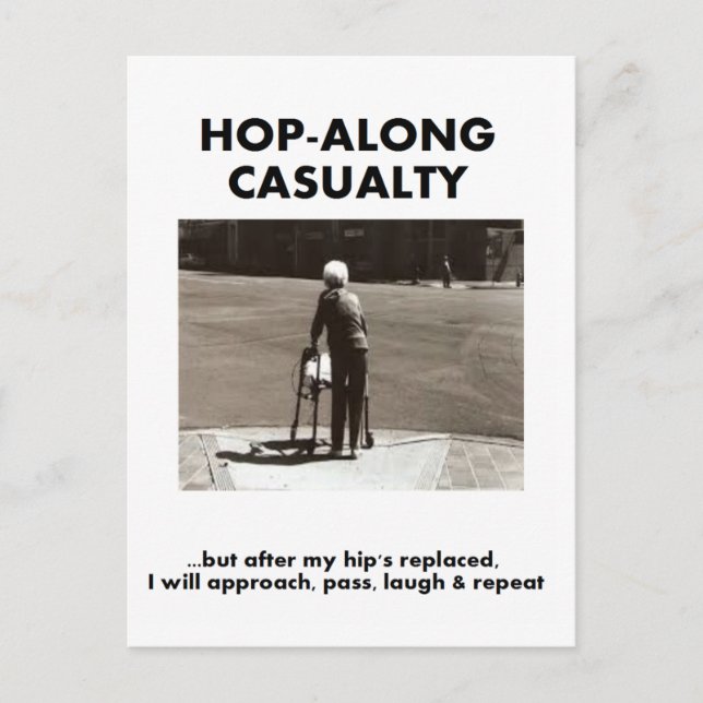 Carte Postale Casualty de Hop-Along - Attendez jusqu'à mon rempl (Devant)