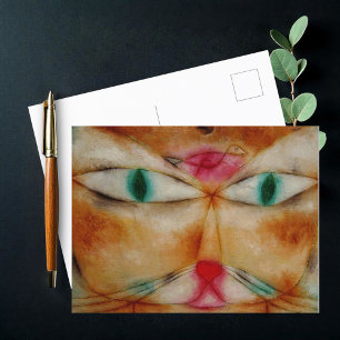 Carte Postale Cat and Bird, Paul Klee,