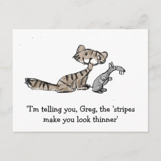 Carte Postale Cat And Mouse