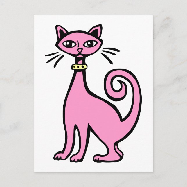 Carte Postale Cat rétro (Devant)