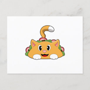 Carte Postale Cat Taco