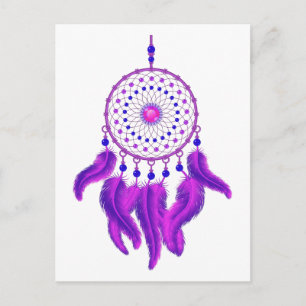 Carte Postale Catcher de rêve pourpre
