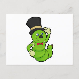 Carte Postale Caterpillar en Groom avec Casquette