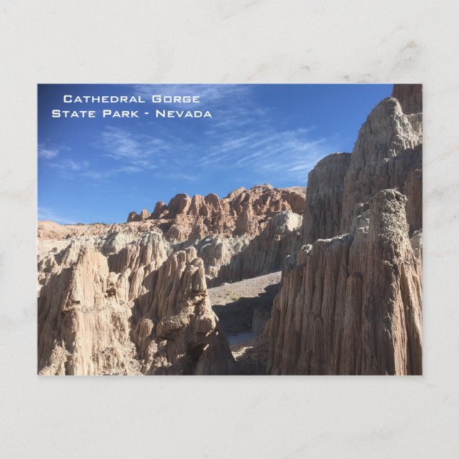 Carte Postale Cathedral Gorge State Park - Nevada (Devant)