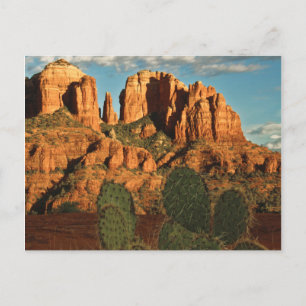 Carte Postale Cathedral Rock au coucher du soleil depuis Secret
