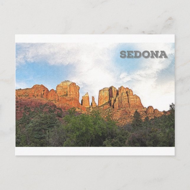 Carte Postale Cathedral Rock - Sedona, AZ (Devant)
