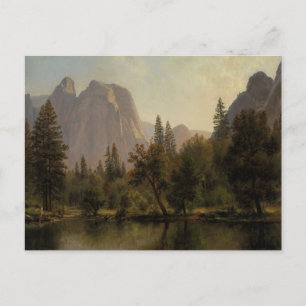 Carte Postale Cathedral Rocks, vallée de Yosemite par Bierstadt 