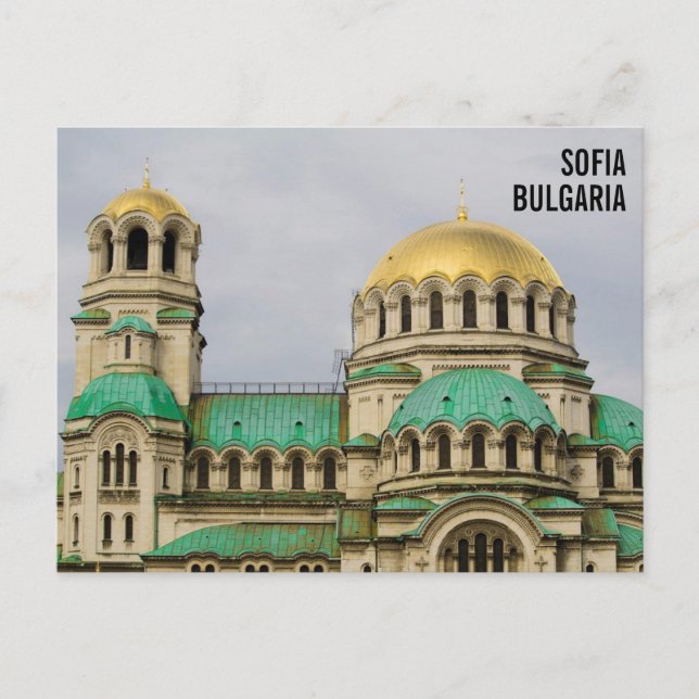 Carte Postale Cathédrale Alexandre Nevskij à Sofia, Bulgarie (Devant)