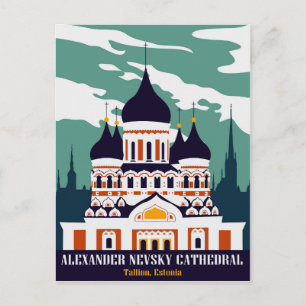 Carte Postale Cathédrale Alexandre Nevsky, Tallinn, Estonie