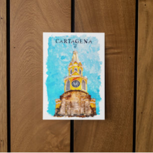 Carte Postale Cathédrale Carthagène Colombie