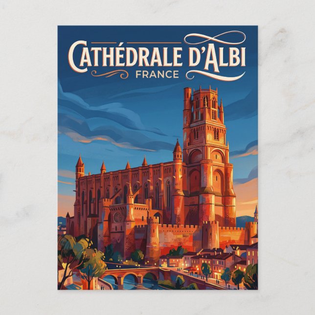 Carte Postale Cathédrale d'Albi France (Devant)
