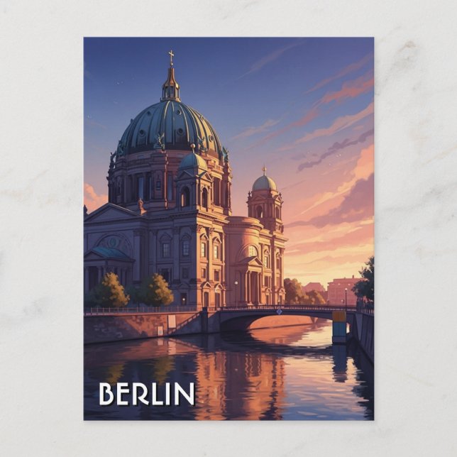 Carte Postale Cathédrale de Berlin Voyage en Allemagne (Devant)
