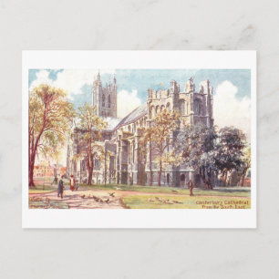 Carte Postale Cathédrale de Canterbury vintage