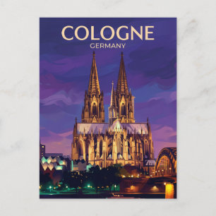 Carte Postale Cathédrale de Cologne Allemagne