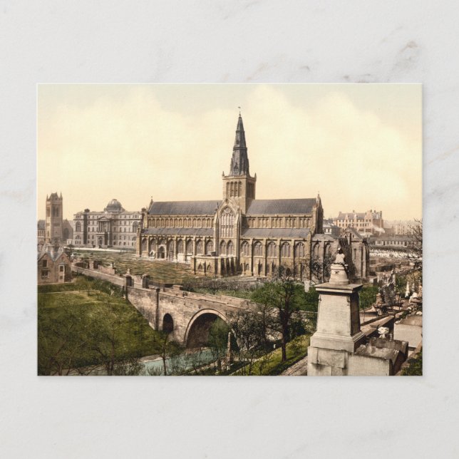 Carte Postale Cathédrale de Glasgow, Glasgow, Écosse (Devant)