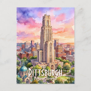 Carte Postale Cathédrale de l'apprentissage de Pittsburgh sur me