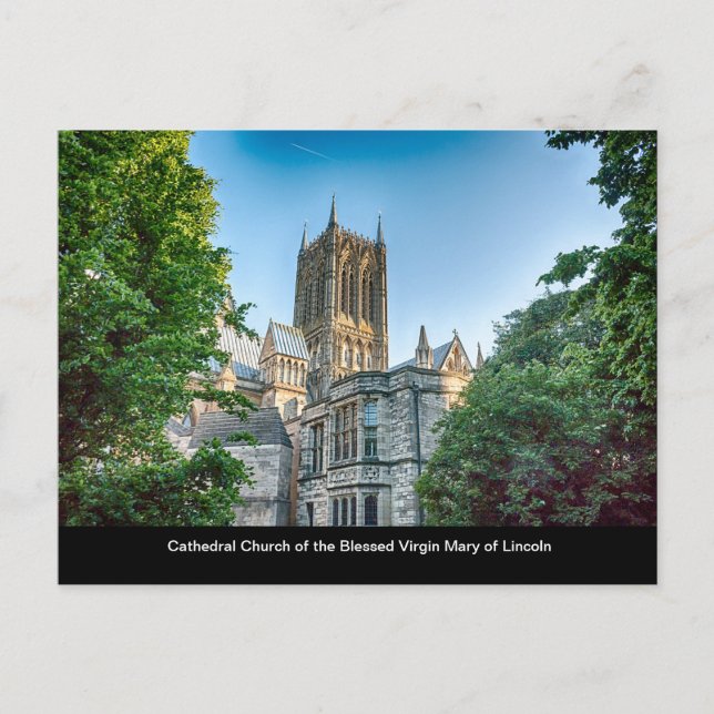 Carte Postale Cathédrale de Lincoln (Devant)