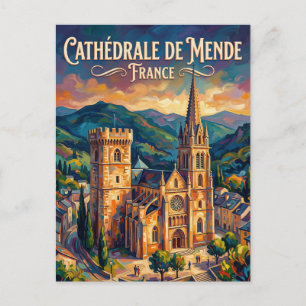 Carte Postale Cathédrale de Mende France