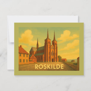 Carte Postale Cathédrale de Roskilde Danemark