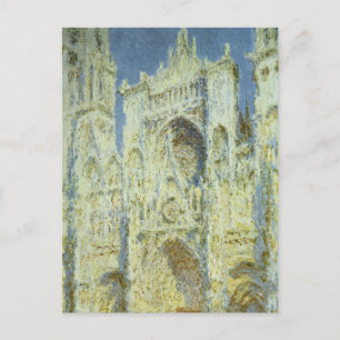 Carte Postale Cathédrale de Rouen Façade Ouest Lumière du soleil