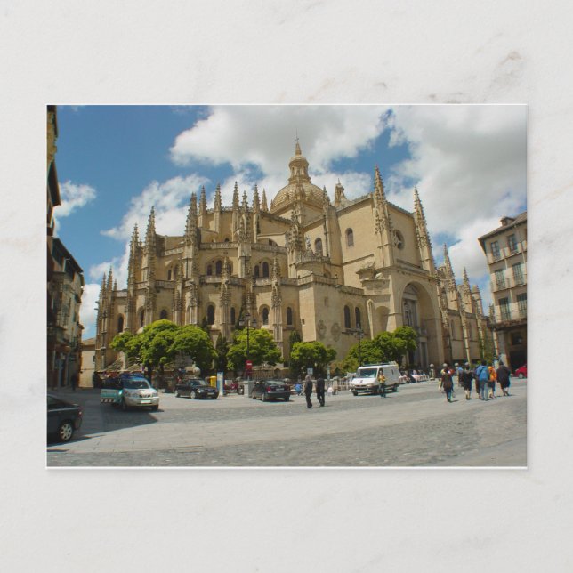Carte Postale Cathédrale de Ségovie - Espagne (Devant)