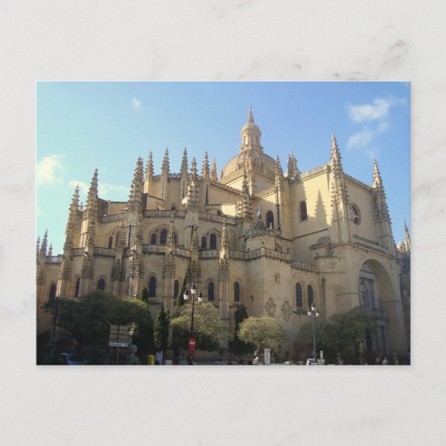 Carte Postale Cathédrale de Ségovie, Espagne (Devant)