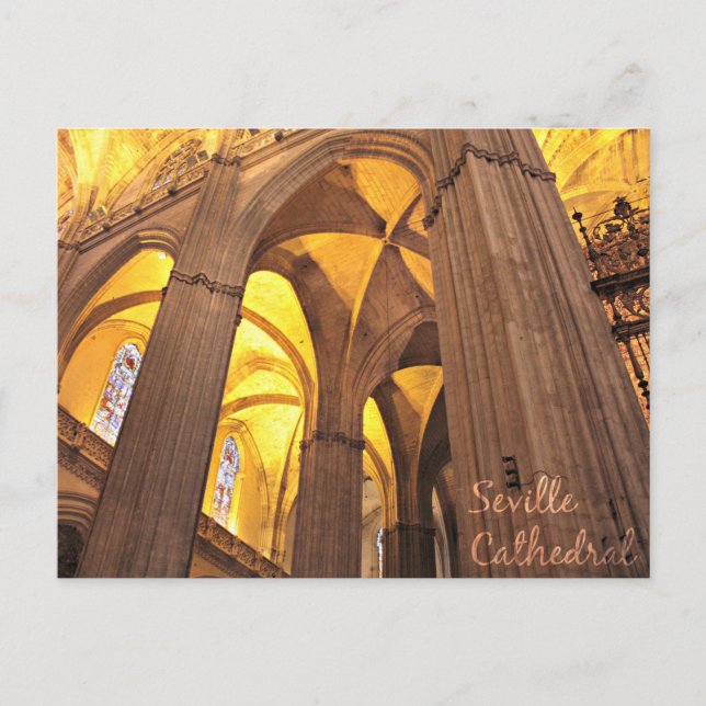 Carte Postale Cathédrale de Séville, Espagne (Devant)